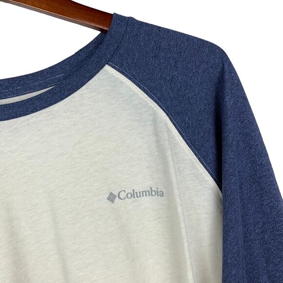 Columbia Thistletown Hills Raglan Shirt Tee Wicking Blue Men’s XXL 2XL - Picture 4 of 9